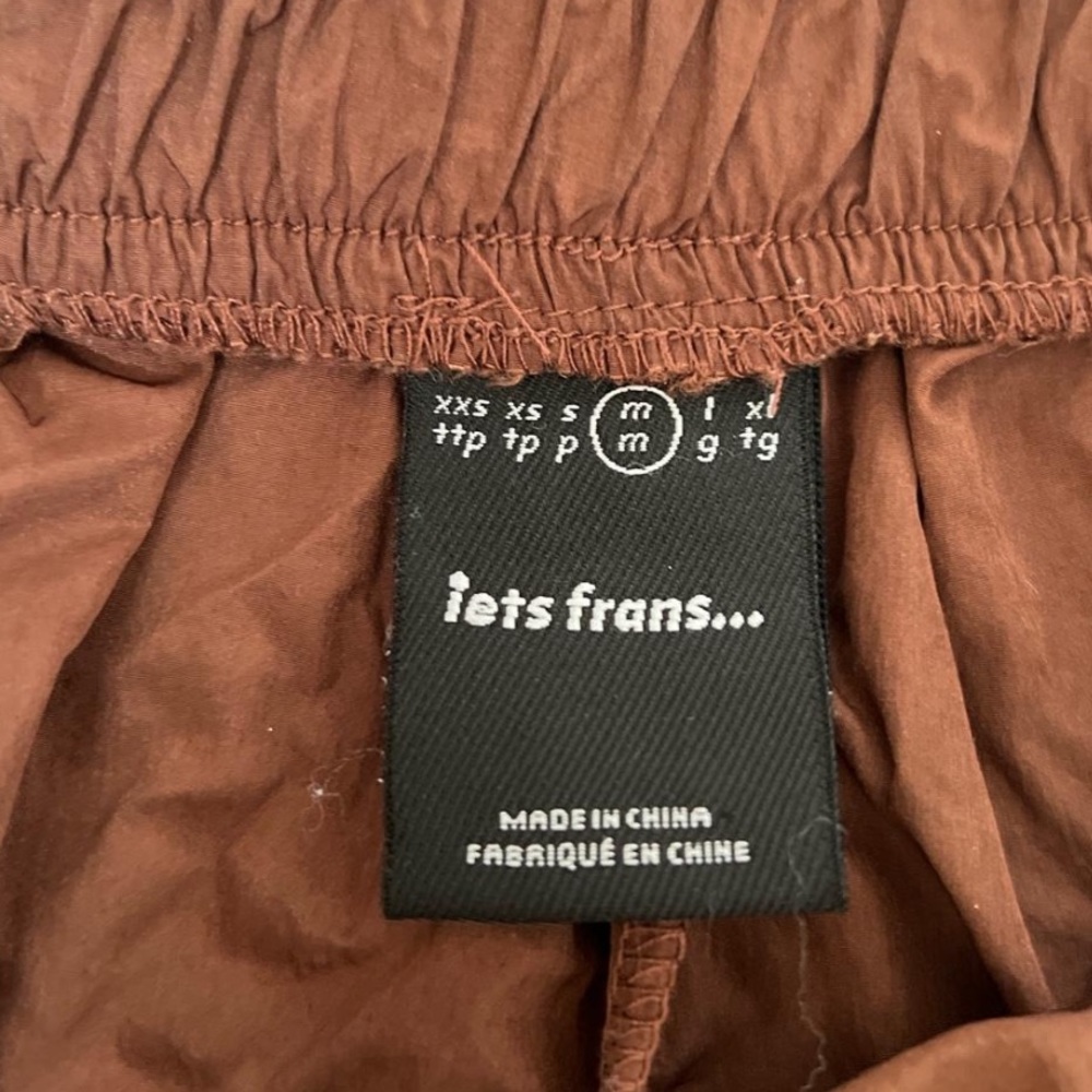 Iets Frans Brown Running Nylon paper bag Shorts - Picture 4 of 4